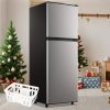 5.0 Cu.Ft. Refrigerator with Freezer, Double Door Fridge, Adjustable Thermostat, Large Capacity, Refrigerator for Apartment, Office, Dorm, Home,, Office Fridge, Dorm Refrigerator, Spacesaving Fridge, Sleek Design, Highquality Fridge, Sturdy