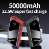 50000mAh High Capacity Wireless Outdoor Portable Power Bank 22.5W/PD20W with Fast Charging And Built-in Flash Light, Equipped with LED Power Display Suitable for iPhone 16/15/14/13/12Pro Max Plus, Android Phones, Outdoor Emergency Backup Battery Pack, Wireless Phone Charger, Portable Charger, Travel Essential, Lightweight Charger, Modern Charging Device, Durable Build, Highcapacity Battery, Multidevice Charging, Usbc Charger, Smartphone Users, Techsavvy Users