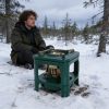 1 Portable Camping Stove Compatible for /Coal Liquid Fuels - Windproof Outdoor Cooker with Sturdy Tripod Base, Compact Lightweight Design Suitable for Backpacking,, Emergency Survival, Liquid & Coal Oil for Boiling Water
