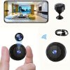 Smart Wireless Camera 2.4Ghz Wifi Camera 2025 Upgraded Smallest Home Security Wireless Nanny Cam Tiny Long Standby Motion Detection Alerts Real Time Record Surveillance Camera for Indoor