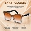 2026 New Women's Cat Eye Smart Glasses, Bluetooth 6.0 Wireless Audio Eyeglasses with Smart Wear Sensor, Auto Connect Bluetooth Once Worn for Driving Daily Outdoor