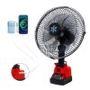 Suitable for Milwaukee 18V Lithium Battery-Powered Camping Tent Fan, Portable Fan, Two-Speed Small Fan, Applicable for Power Outages, Construction Sites, Camping Equipment And Supplies, Battery Not Included
